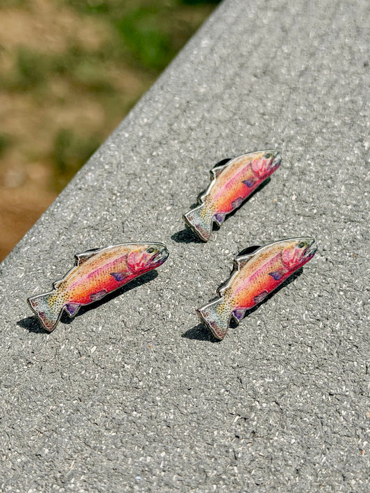 Crimson Cutthroat Enamel Pins