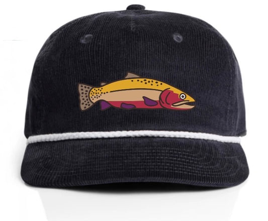Rise Embroidered Corduroy Hat
