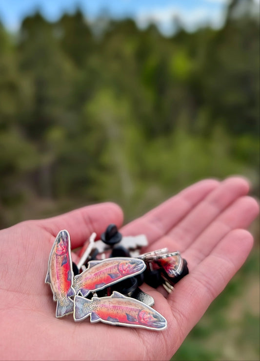 Crimson Cutthroat Enamel Pin